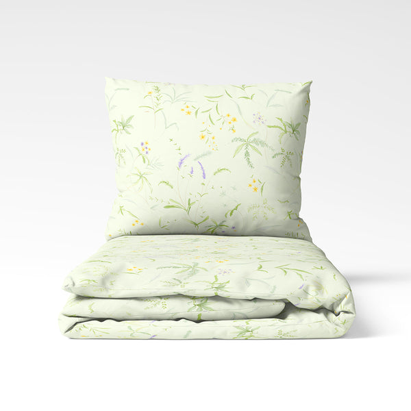Handmade cotton duvet cover | Meadow Whisper
