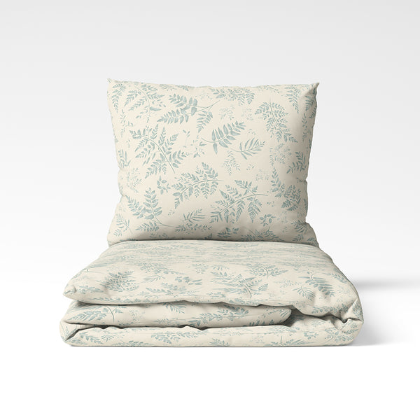 Ручной работы хлопковый пододеяльник | Willow Mist