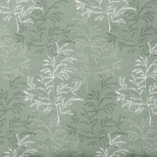 Rakstains kokvilnas audums | Sage Fern