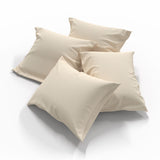 Roku darbs kokvilnas spilvens pārklājs | Ecru