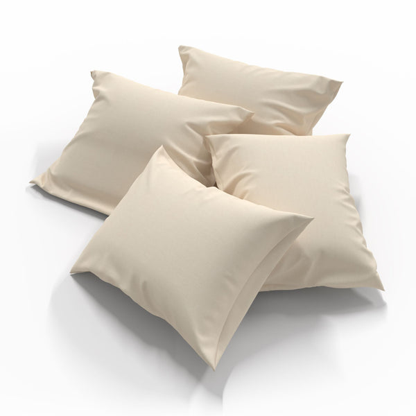 Rankų darbo medvilninis pagalvės užvalkalas | Ecru