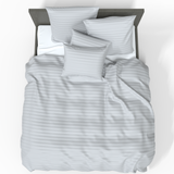 Roku darbs greznā Premium svītrainā satīna kokvilnas segas pārvalks | Antarctica