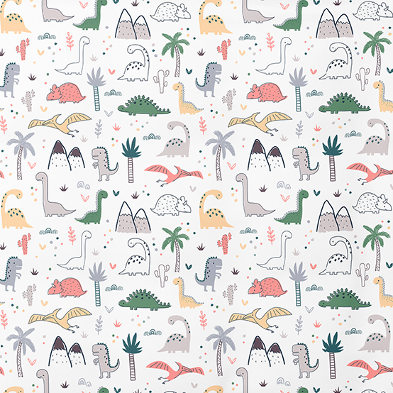 Kokvilnas audums bērniem | Dino Land