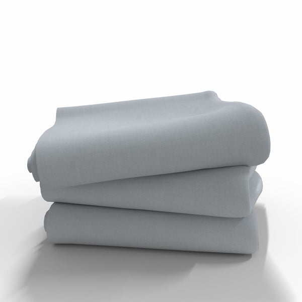 Roku darbs kokvilnas palags bez gumijas | Glacier Gray