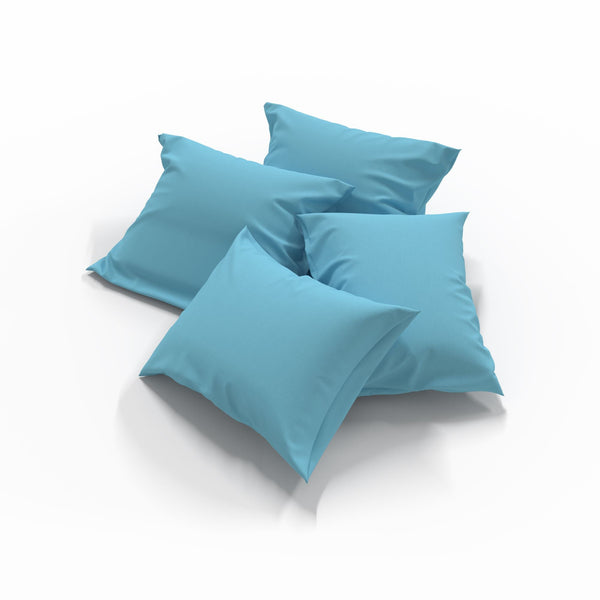 Rankų darbo medvilninis pagalvės užvalkalas | Blue Topaz