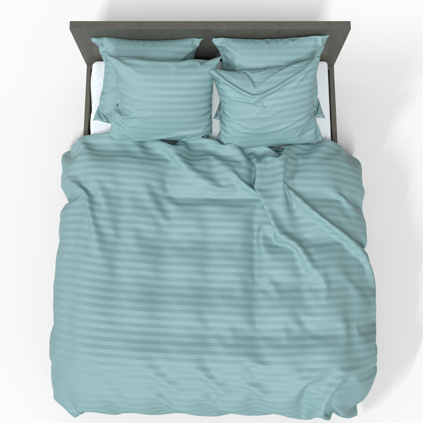 Ручной работы роскошный пододеяльник Premium из жаккардового сатина хлопка | Aquifer