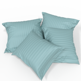 Handmade Luxurious Premium Striped Satin Cotton Pillowcase | Aquifer