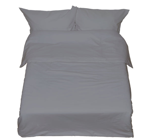 Rankų darbo medvilninis antklodės užvalkalas | Frost Gray