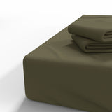 Roku darbs kokvilnas gultas ar gumiju | Burnt Olive