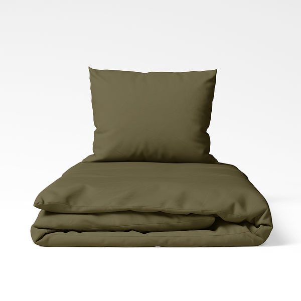 Handmade Cotton Bedding Set | Burnt Olive