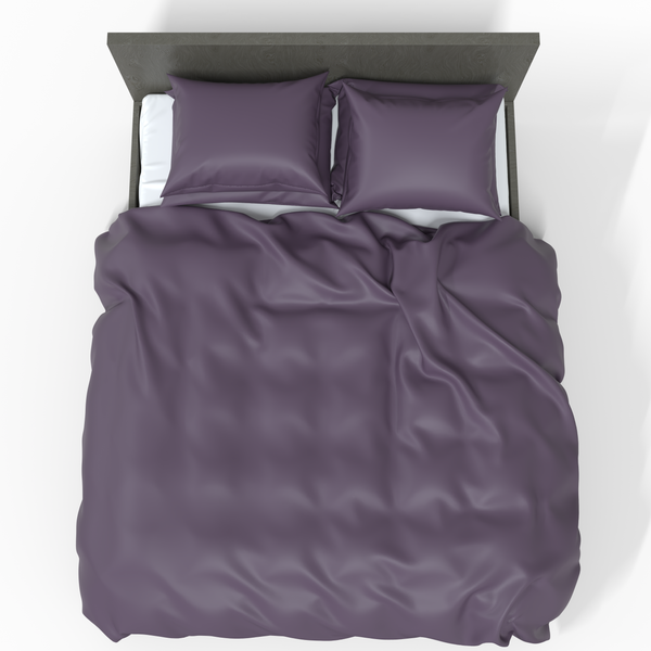 Handmade Luxury Premium Satin Cotton Bedding Set | Vintage Violet