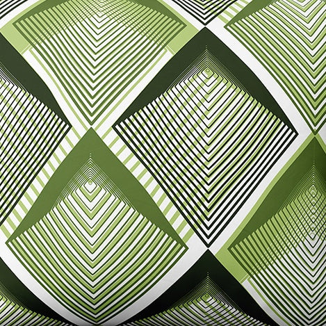 Rakstains kokvilnas audums | Emerald Pulse