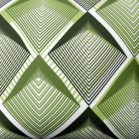 Rakstains kokvilnas audums | Emerald Pulse