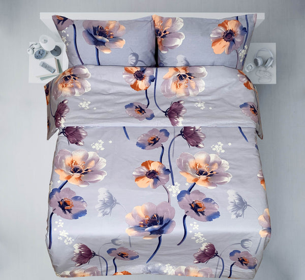 Last units of handmade cotton bedding set | Twilight Petals