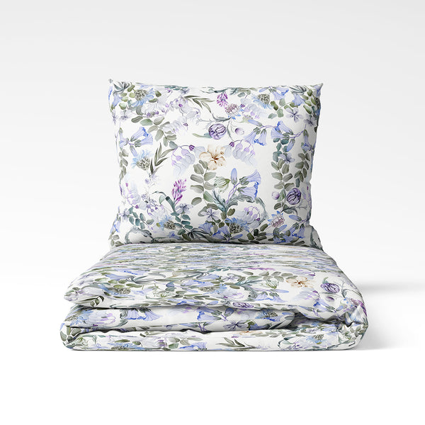 Rokām darināts kokvilnas gultas veļas komplekts | Lavender Field