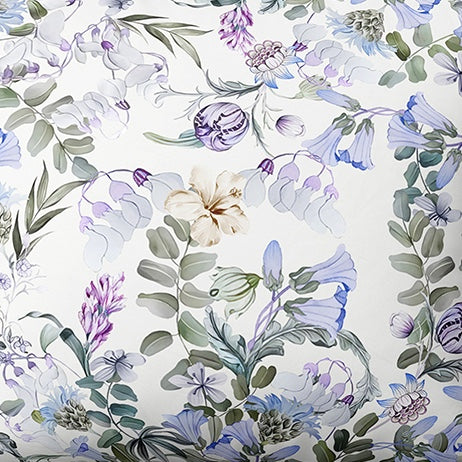 Rakstains kokvilnas audums | Lavender Field