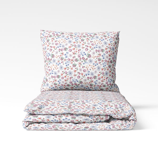 Rokām darināts kokvilnas gultas veļas komplekts | Blooming Day