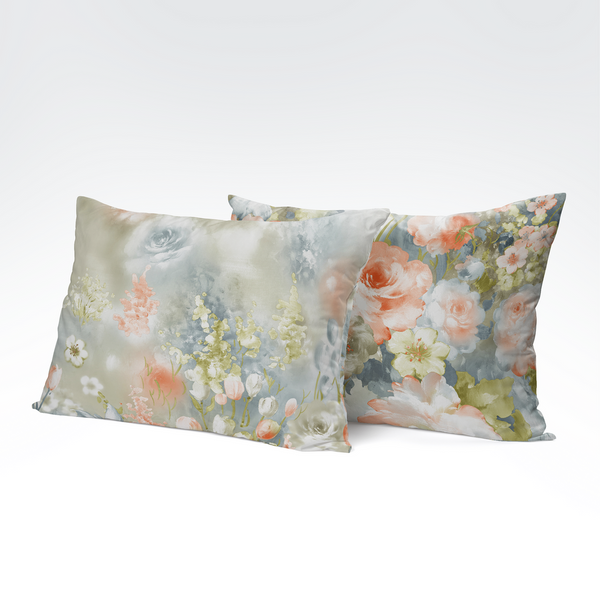 Handmade cotton pillowcase | Blooming Haze