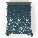 Roku darbs greznā Deluxe satīna kokvilnas palags bez gumijas | Vienna