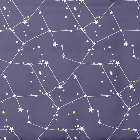 Rakstains kokvilnas audums | Star Map