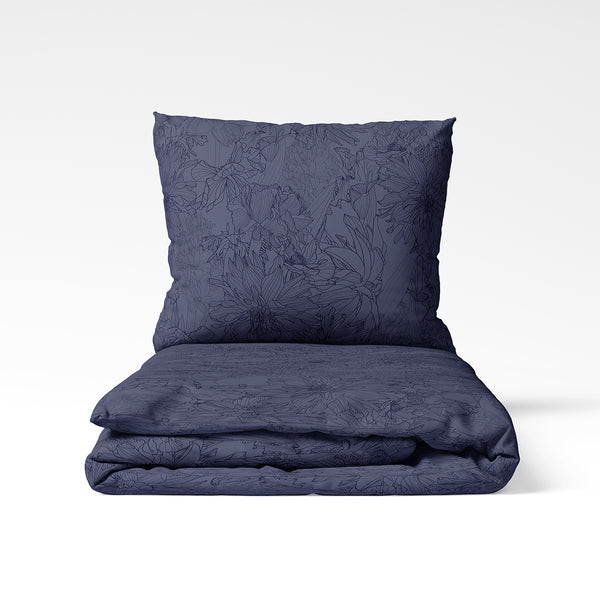 Handmade cotton bedding set | Midnight Petals