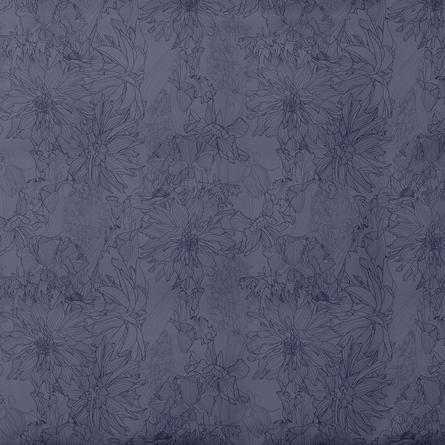 Rakstains kokvilnas audums | Midnight Petals