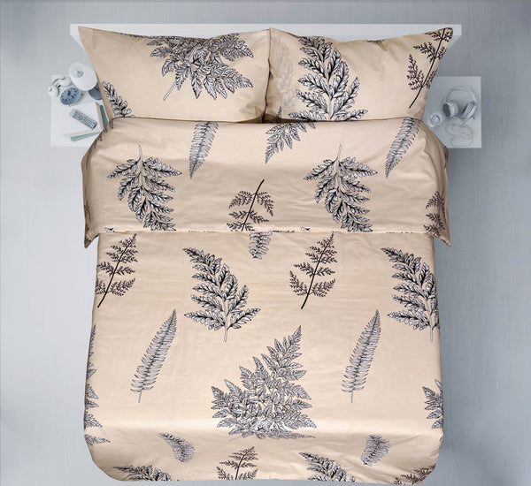 Last units of handmade cotton bedding set | Sandalwood Fern