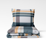 Handmade cotton bedding set | Amber Plaid