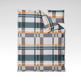 Handmade cotton bedding set | Amber Plaid