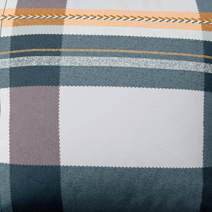 Handmade cotton bedding set | Amber Plaid