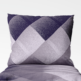 Handmade cotton pillowcase | Amethyst Check