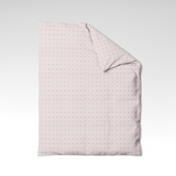 Rankų darbo medvilninis antklodės užvalkalas | Blush Polka