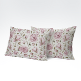 Roku darināts kokvilnas spilvendrāna | Blush Rose