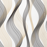 Patterned cotton fabric | Golden Flow