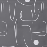 Patterned cotton fabric | Graphite Sketch