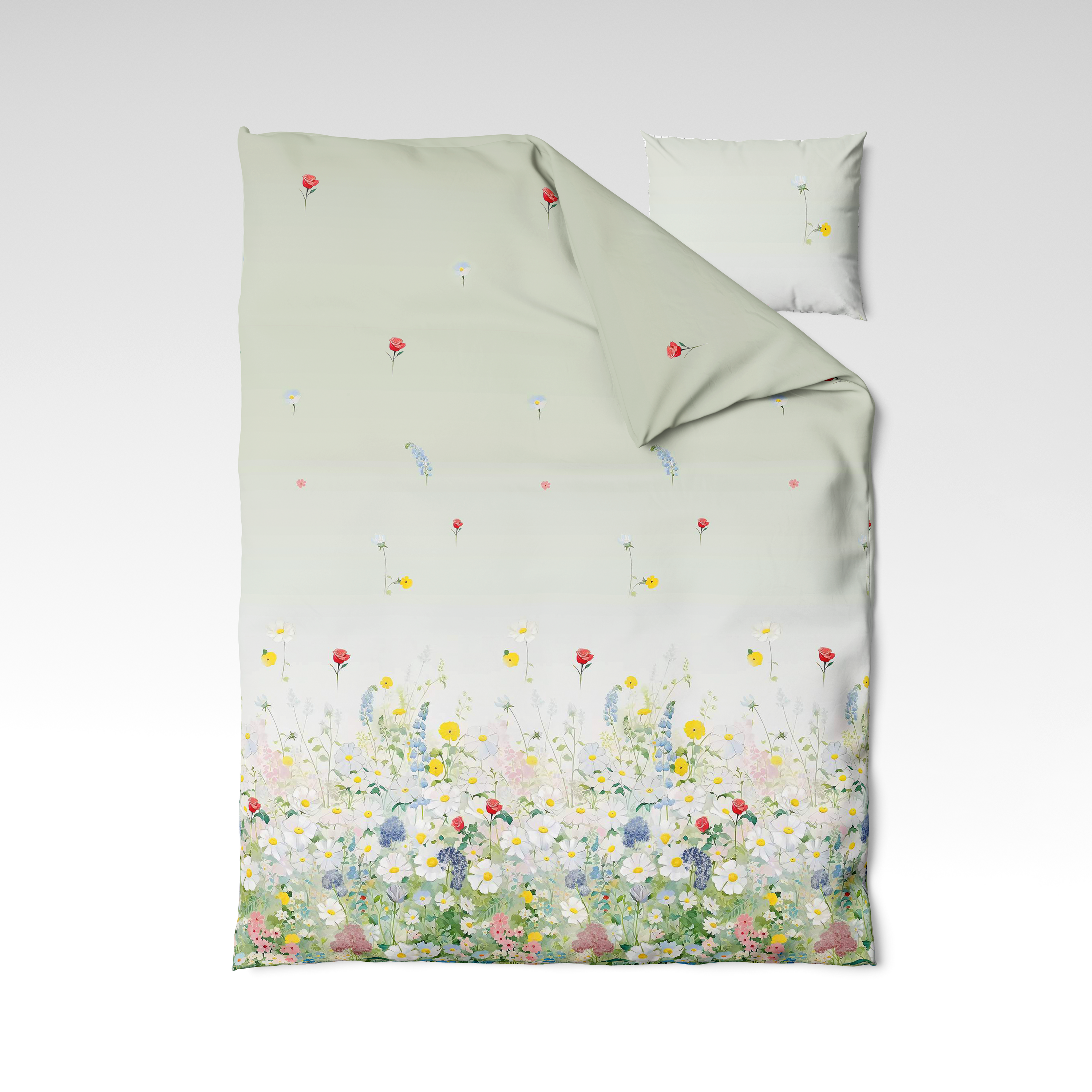 Rakstains kokvilnas audums | Morning Meadow