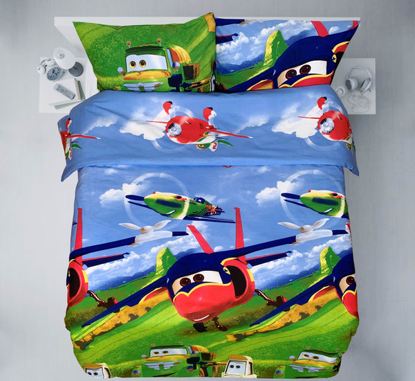 Last units of handmade cotton bedding set | Sky Racers