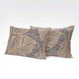 Handmade cotton pillowcase | Palm Shadow