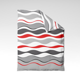 Handmade cotton duvet cover | Red Current