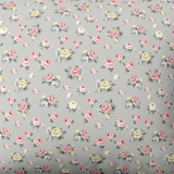 Handmade cotton bedding set | Rosebud Grey