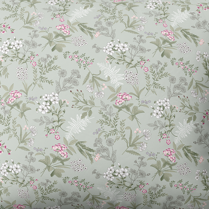 Handmade cotton bedding set | Sage Garden