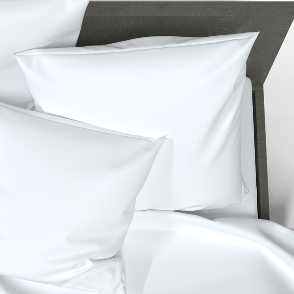 Handmade Luxury Premium Satin Cotton Pillowcase | White