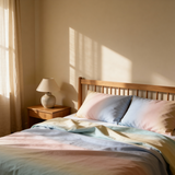 Roku darbs greznā Deluxe satīna kokvilnas gultas veļas komplekts | Seoul