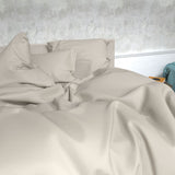 Rokām darināta grezna Premium satīna kokvilnas palags ar