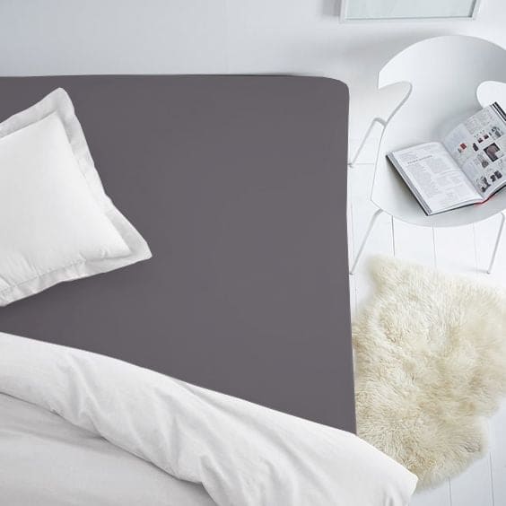 Sewn PREMIUM satin fitted sheet with elastic | Excalibur - Kokvilnas audums