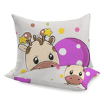 Сшитый хлопковый наволочка | Жирафик -