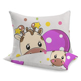 Сшитый хлопковый наволочка | Жирафик -