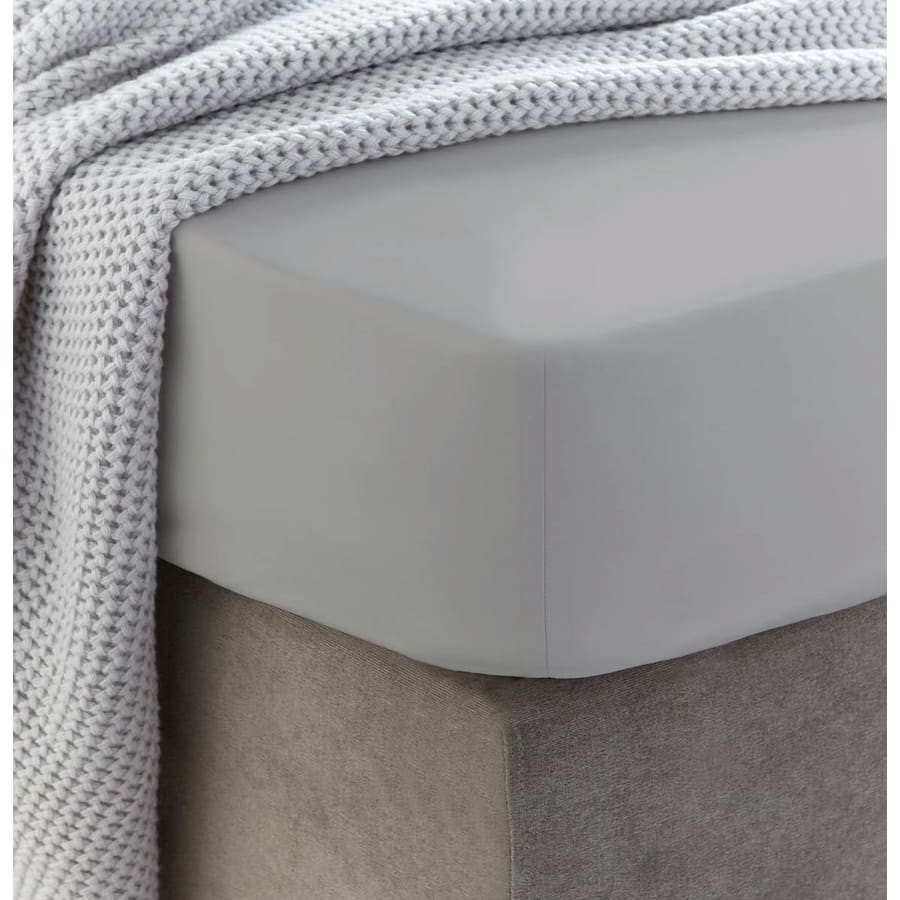 Sewn cotton fitted sheet with elastic | Paloma - Cotton fitted sheet