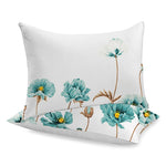 Šujams kokvilnas spilvendrāna | Milky flowers -