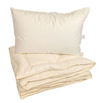 Односпальный комплект из гусиного пуха и пера: одеяло и подушка